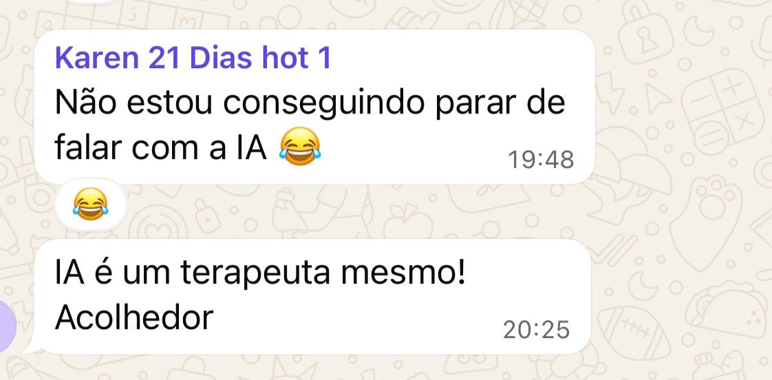 Depoimento: NutriBot é terapeuta mesmo